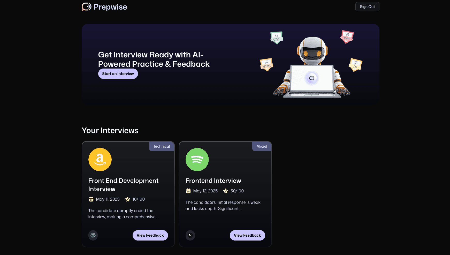 Mock Interview Platform